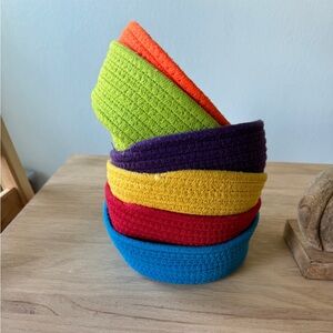Rainbow baskets